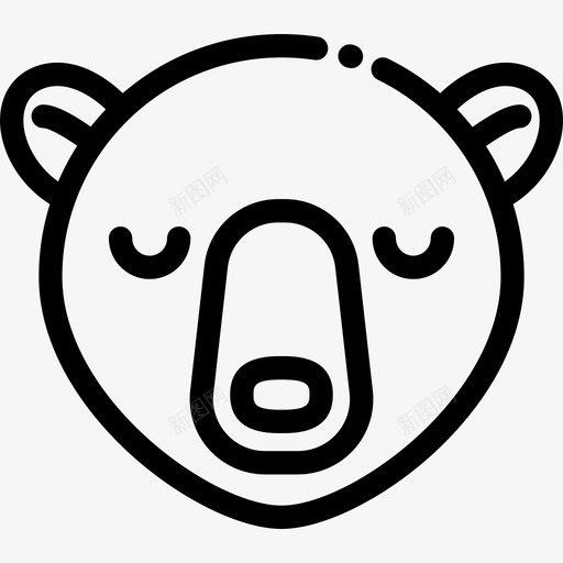 北极熊动物31直系图标svg_新图网 https://ixintu.com 动物31 北极熊 直系