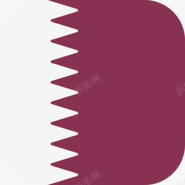 卡塔尔国际国旗3圆形方形图标图标
