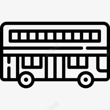 巴士英国6路直线图标图标