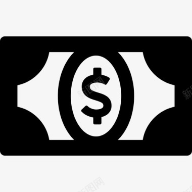 美元纸币商业电子商务图标图标