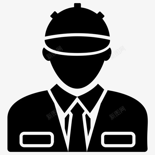 工程师建筑师建筑工人图标svg_新图网 https://ixintu.com 劳工 工程师 建筑工人 建筑师 职业字形矢量图标