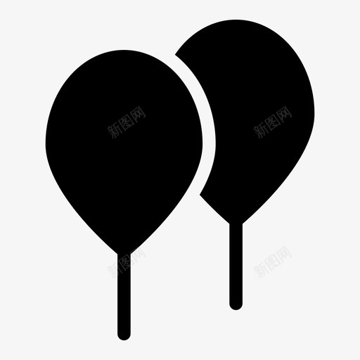 气球庆祝装饰图标svg_新图网 https://ixintu.com 庆祝 气球 聚会 节日 节日标志符号 装饰