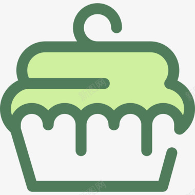 松饼食品和餐厅5维德图标图标