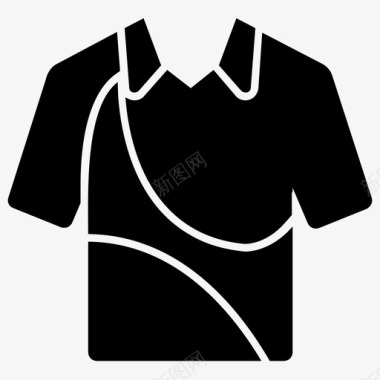 击球手衬衫球手衬衫球员制服图标图标