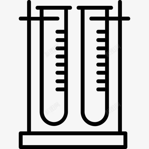 45号医用直管试管图标svg_新图网 https://ixintu.com 45号医用直管试管