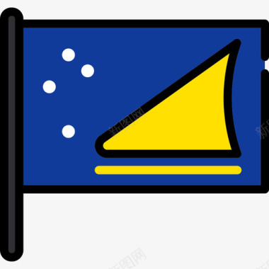 托克劳国旗收藏2号桅杆图标图标
