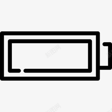 电池电子物品线性图标图标