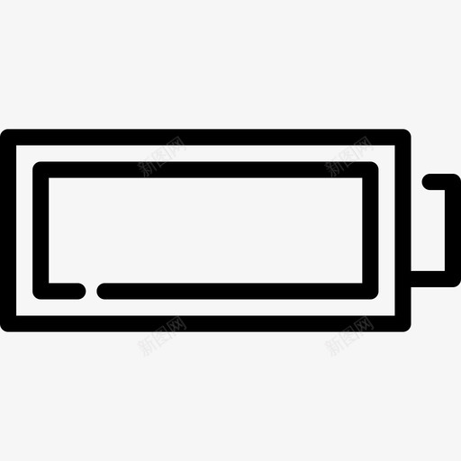 电池电子物品线性图标svg_新图网 https://ixintu.com 电子物品 电池 线性