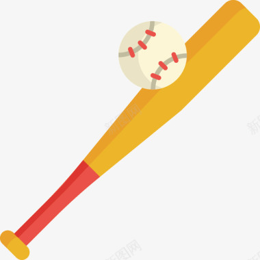 球棒棒球4平手图标图标