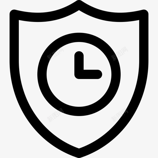 保护时间管理5线性图标svg_新图网 https://ixintu.com 保护 时间管理5 线性