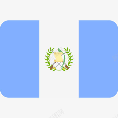 危地马拉国际国旗6圆形矩形图标图标