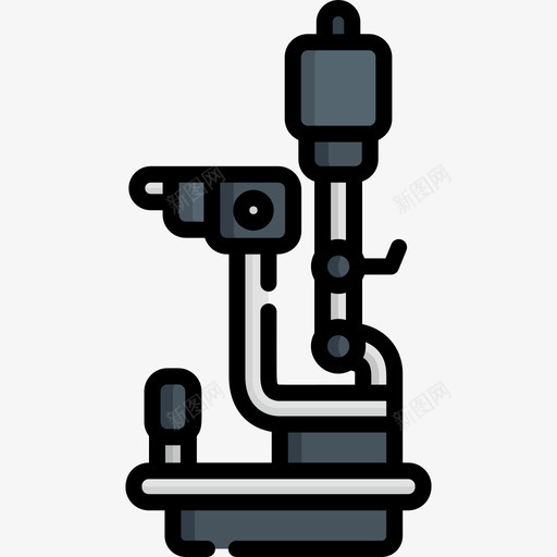 裂隙灯验光师线颜色图标svg_新图网 https://ixintu.com 线颜色 裂隙灯 验光师