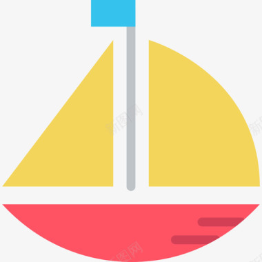 帆船婴儿13号平的图标图标