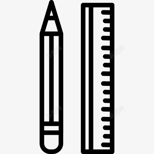 线描铅笔图标svg_新图网 https://ixintu.com 线描 铅笔