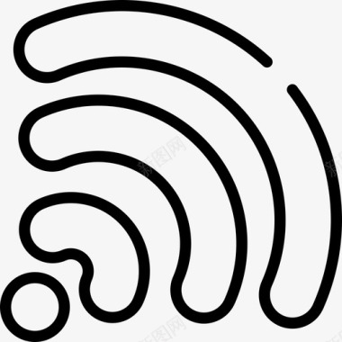 Wifi数字营销23线性图标图标