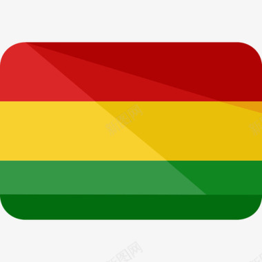 加纳国旗2平坦图标图标