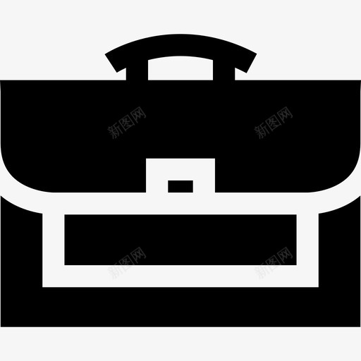 公文包服装款式6填充图标svg_新图网 https://ixintu.com 公文包 填充 服装款式6