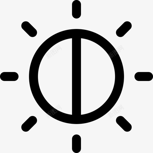亮度ui接口7线性图标svg_新图网 https://ixintu.com ui接口7 亮度 线性