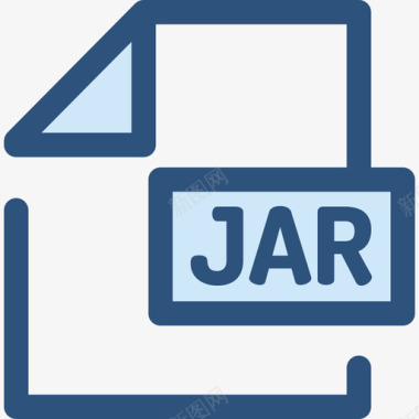 Jar文件和文件夹8蓝色图标图标