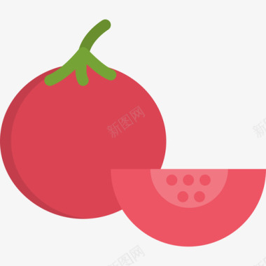 番茄食物22扁平图标图标