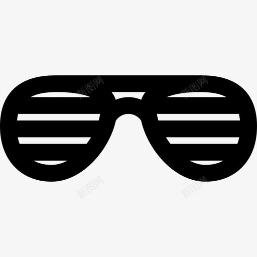 太阳眼镜派对9直线型图标svg_新图网 https://ixintu.com 太阳眼镜 派对9 直线型