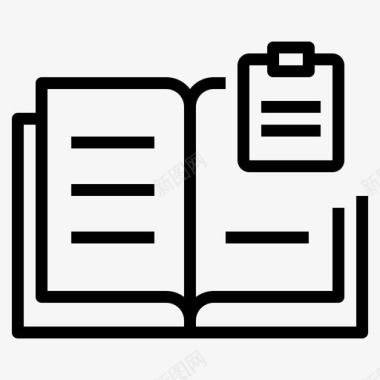 书籍议程业务图标图标