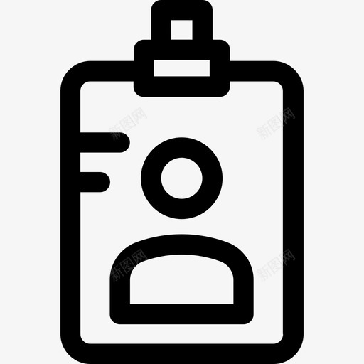 身份证商务45直系图标svg_新图网 https://ixintu.com 商务45 直系 身份证
