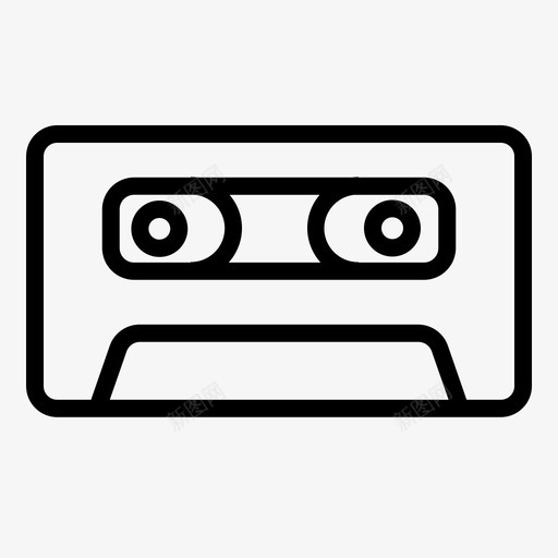 卡带音频音乐图标svg_新图网 https://ixintu.com 卡带 歌曲 磁带 音乐 音乐提纲 音频