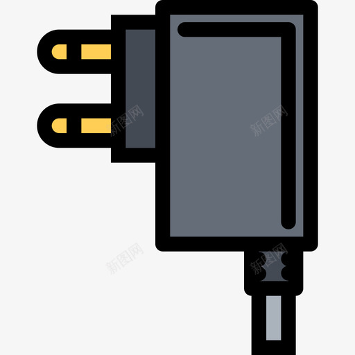 充电器计算机和数据颜色图标svg_新图网 https://ixintu.com 充电器 计算机和数据 颜色