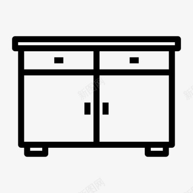 桌子橱柜书桌图标图标