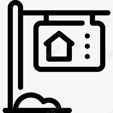 房地产住宅直系房地产图标图标