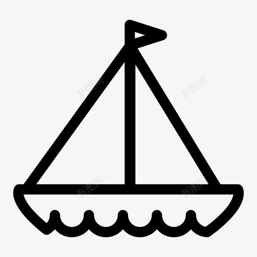 帆船假日海上图标svg_新图网 https://ixintu.com 假日 帆船 旅行 海上 船 运动 运输
