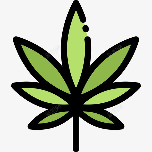 大麻嬉皮士13线性颜色图标svg_新图网 https://ixintu.com 大麻 嬉皮士13 线性颜色