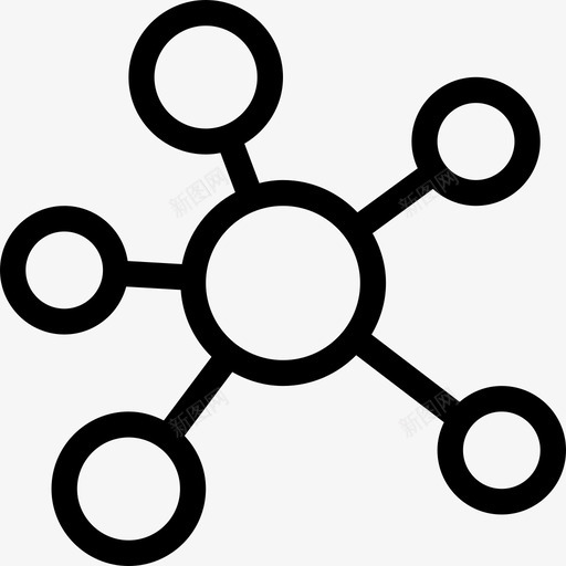 分子科学20线性图标svg_新图网 https://ixintu.com 分子 科学20 线性