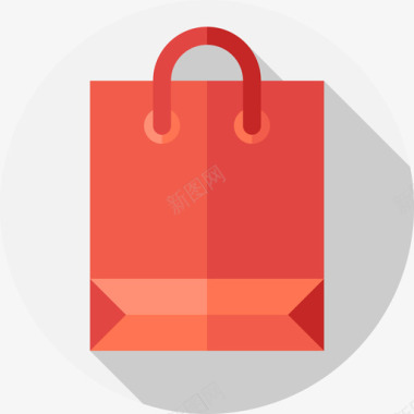 购物袋电子商务18扁平图标图标