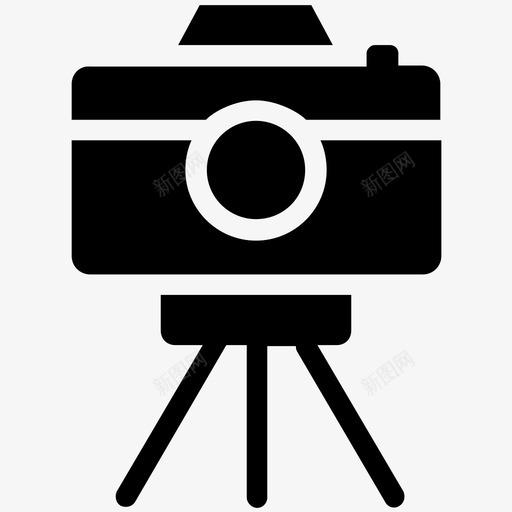 专业相机数码相机摄影相机图标svg_新图网 https://ixintu.com 三脚架 专业相机 图片相机 摄影相机 摄影设备字形图标 数码相机