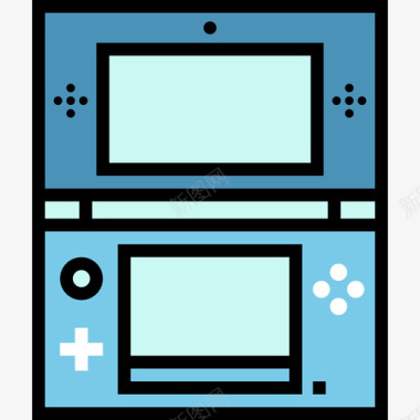 电子游戏小工具5线性颜色图标图标