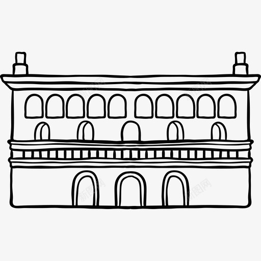 萨拉戈萨的隆贾世界纪念碑2黑色图标svg_新图网 https://ixintu.com 世界纪念碑2 萨拉戈萨的隆贾 黑色