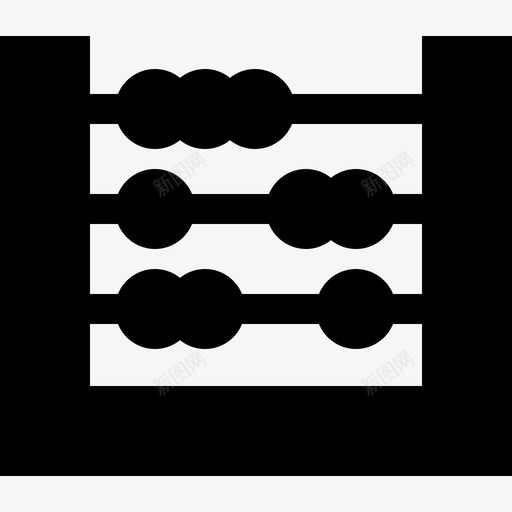 算盘银行货币2填充图标svg_新图网 https://ixintu.com 填充 算盘 银行货币2