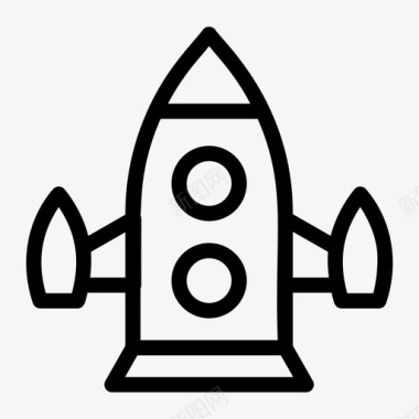 火箭游戏太空船图标图标
