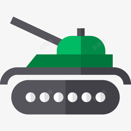 坦克军用扁平图标svg_新图网 https://ixintu.com 军用 坦克 扁平