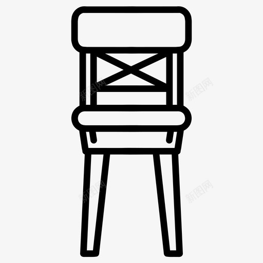椅子家具房子图标svg_新图网 https://ixintu.com 厨房 家具 房子 椅子 椅子类型 餐厅