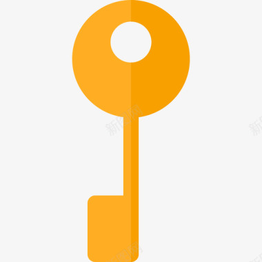 钥匙钥匙和锁2平的图标图标