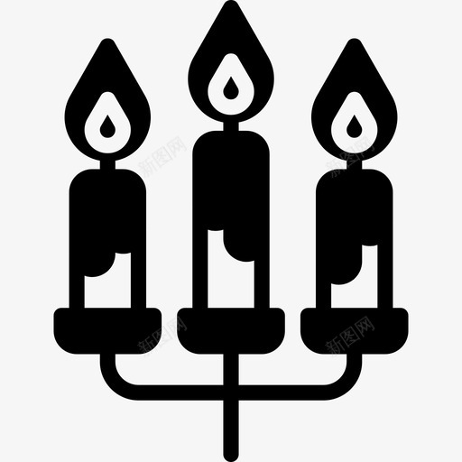 蜡烛冬天3填充图标svg_新图网 https://ixintu.com 冬天3 填充 蜡烛
