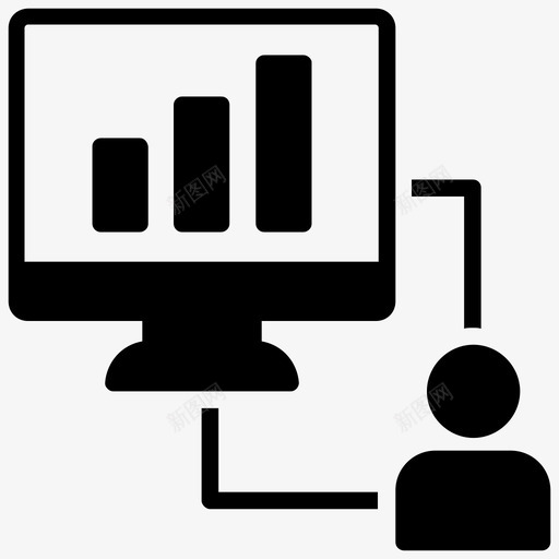 网络流量搜索引擎优化网络使用图标svg_新图网 https://ixintu.com 商业智能字形图标 搜索引擎优化 网站流量 网络使用 网络流量