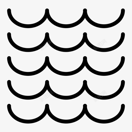 海浪液体自然图标svg_新图网 https://ixintu.com 水 海浪 液体 自然