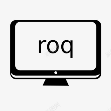 roq文件格式监视器图标图标