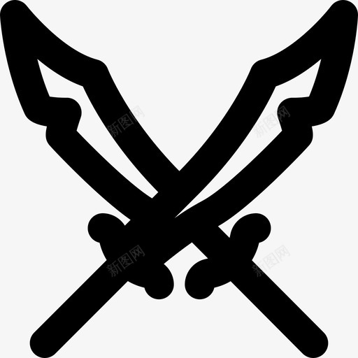 剑中世纪6轮廓图标svg_新图网 https://ixintu.com 中世纪6 剑 轮廓