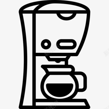 咖啡机咖啡因饮料图标图标