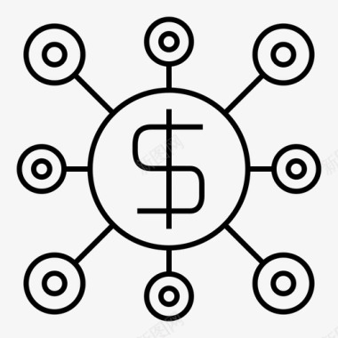 联盟营销众筹金融图标图标
